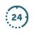 24 hours Accident & Emergency Icon