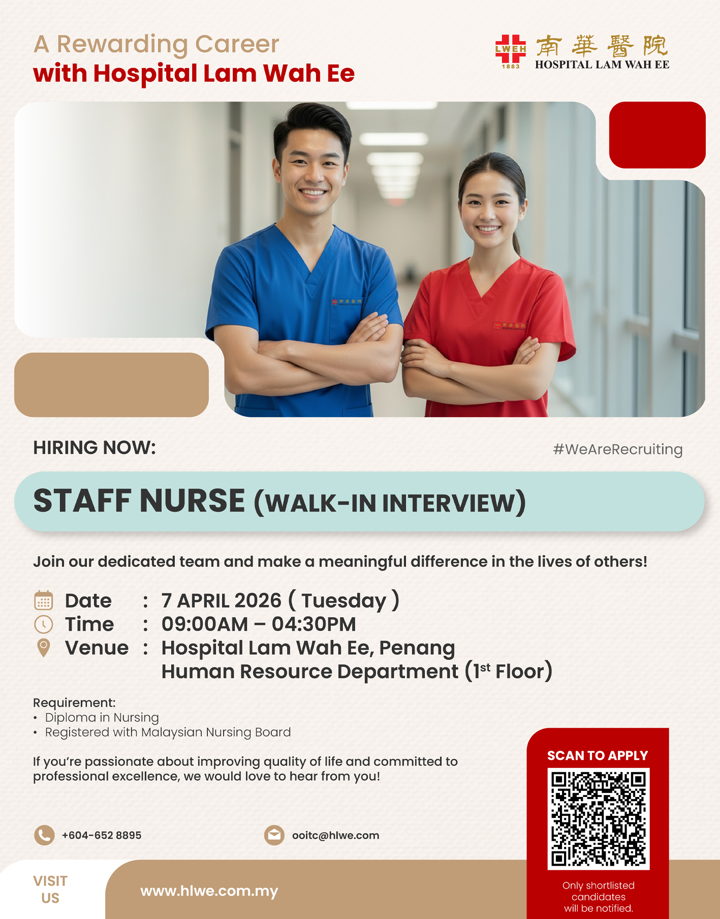 Staff Nurse (walk-in interview)